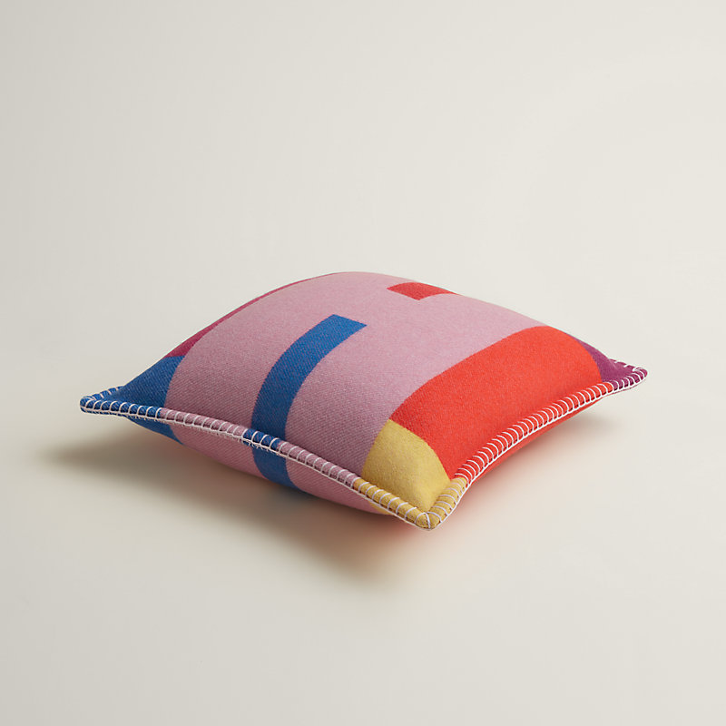 H Gourmand pillow - Green | Hermès Netherlands